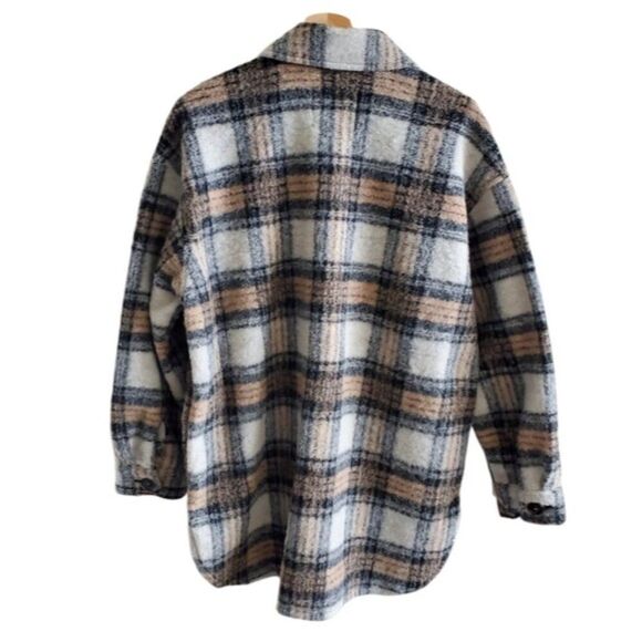 Santuary Town Plaid Wool-Blend Shacket Size M - Picture 2 of 12